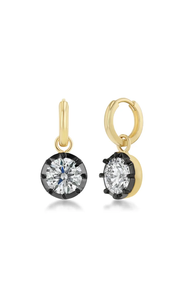 Mega Georgian Drops in Black Rhodium