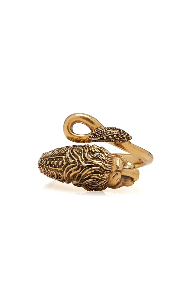 Brass Lion Bangle