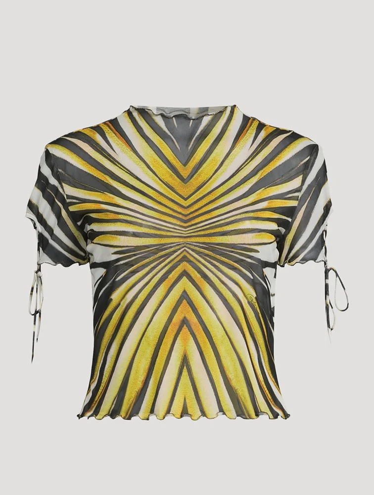 ROBERTO CAVALLI Ray Of Gold Printed T-Shirt