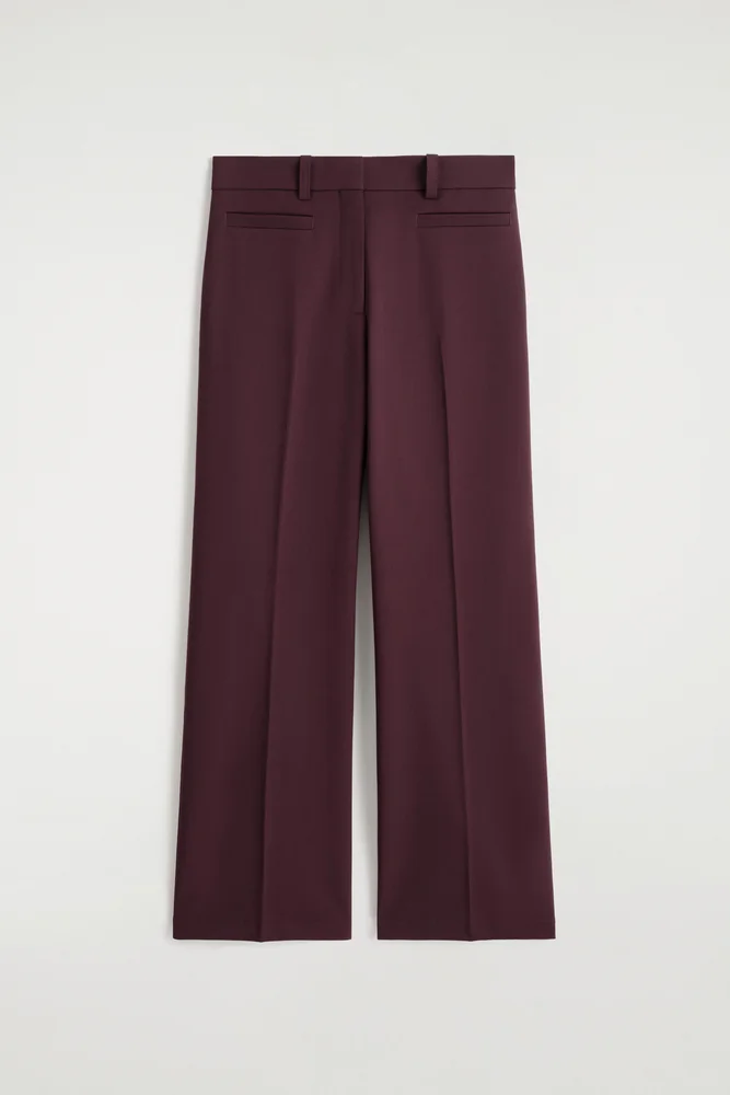 Wool-blend Straight-leg Pants