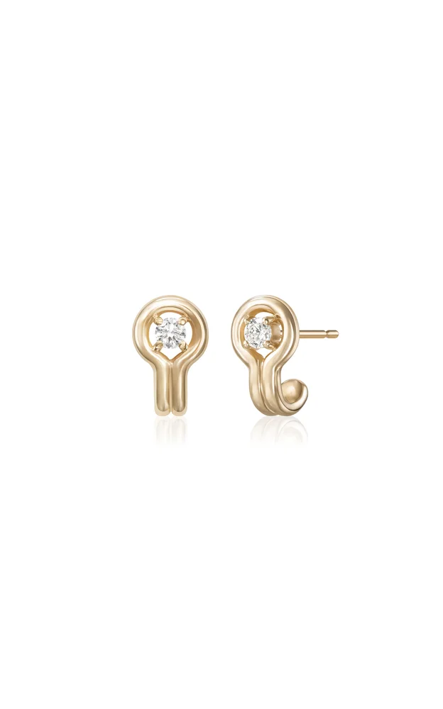 18k Yellow Gold Rocky Rae Stud