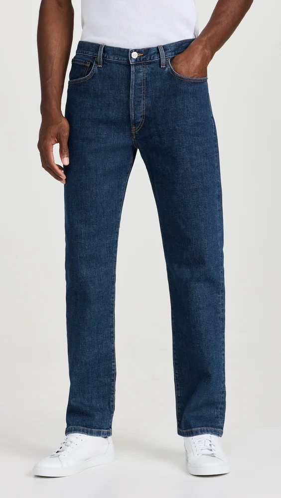 Casual Relaxed Straight Leg Jeans