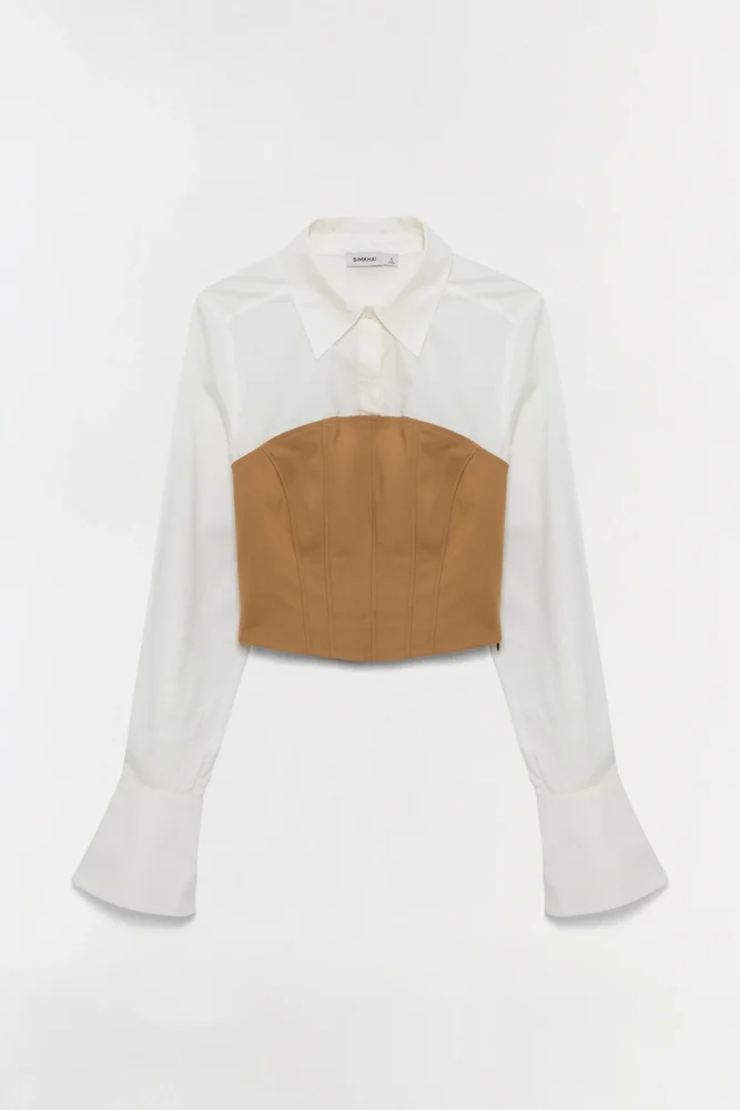 Lidey Cotton Combo Top
