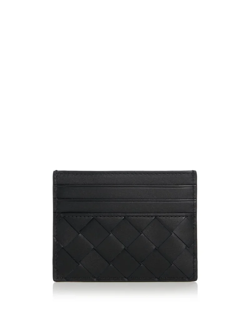 Intrecciato Leather Card Case