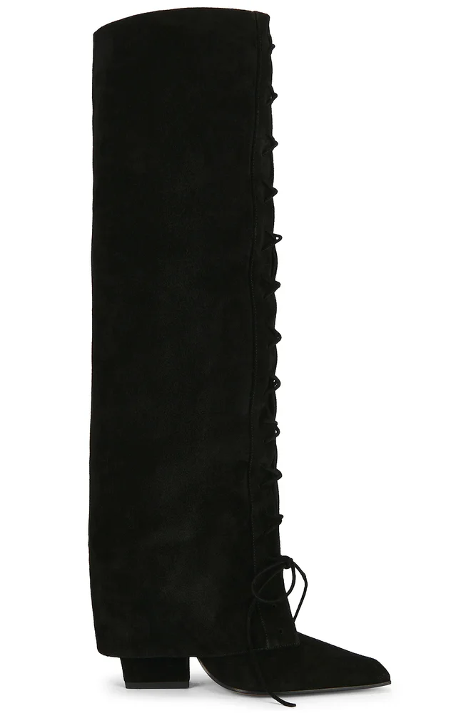 Jane Fold Over Lace Up Boot 100