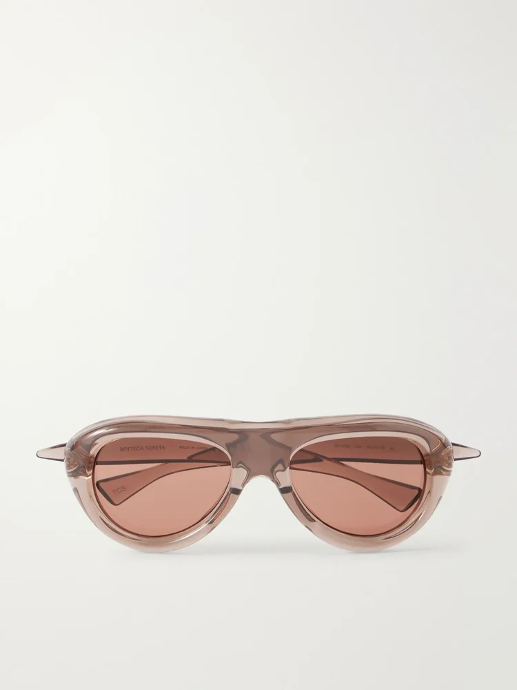 Sardine aviator-style injected sunglasses
