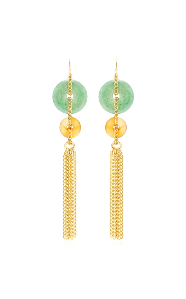 Exclusive Drop 24K Gold-Plated Brass Earrings