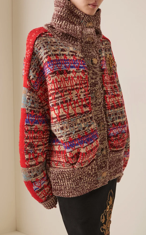 Teda Wool-Blend Cardigan