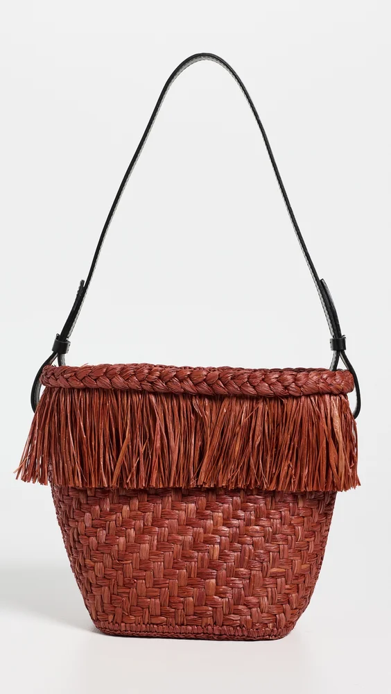 Raffia Bucket Bag
