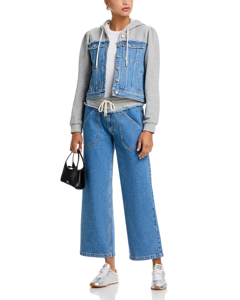 Sutton Jacket & Serena High Rise Ankle Jeans in Horizon/Heather Grey