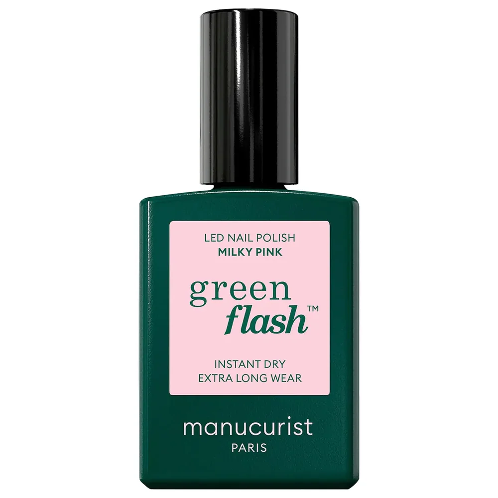 Green Flash Gel Polish in Milky Pink