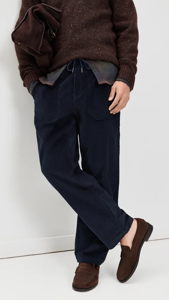 Corduroy Drawstring Trousers