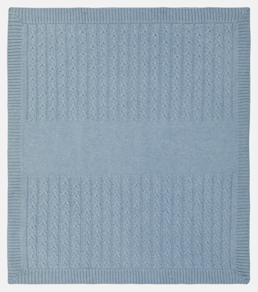 Cable-Knit Cashmere Blanket