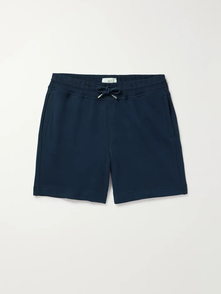 Straight-Leg Cotton-Jersey Drawstring Shorts