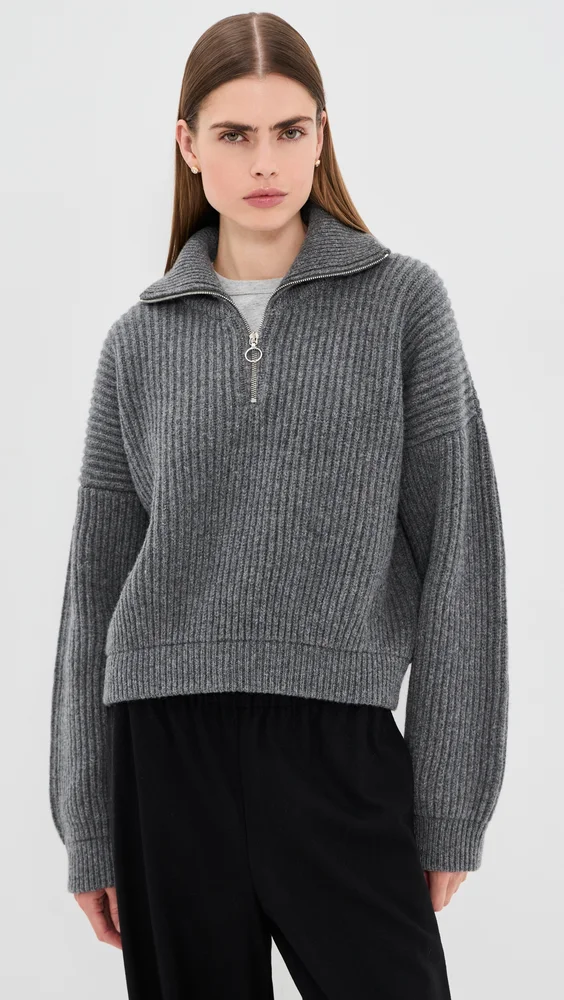 The Chunky Rib Quarter Zip