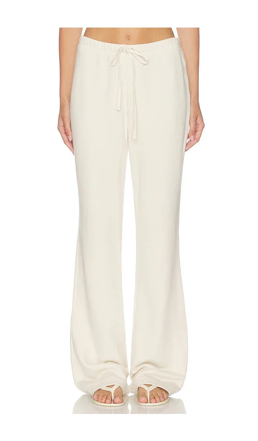 Drapey French Terry Straight Leg Pant