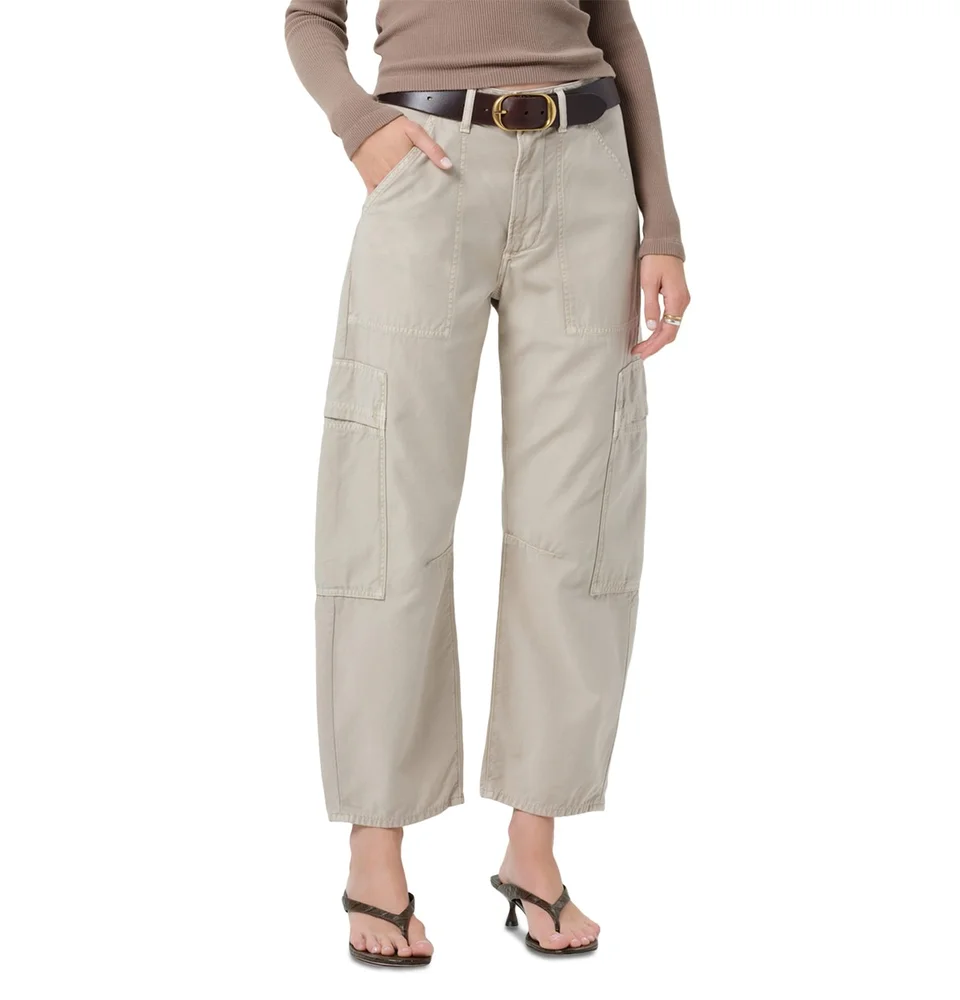 Marcelle Cotton Low Slung Cargo Pants