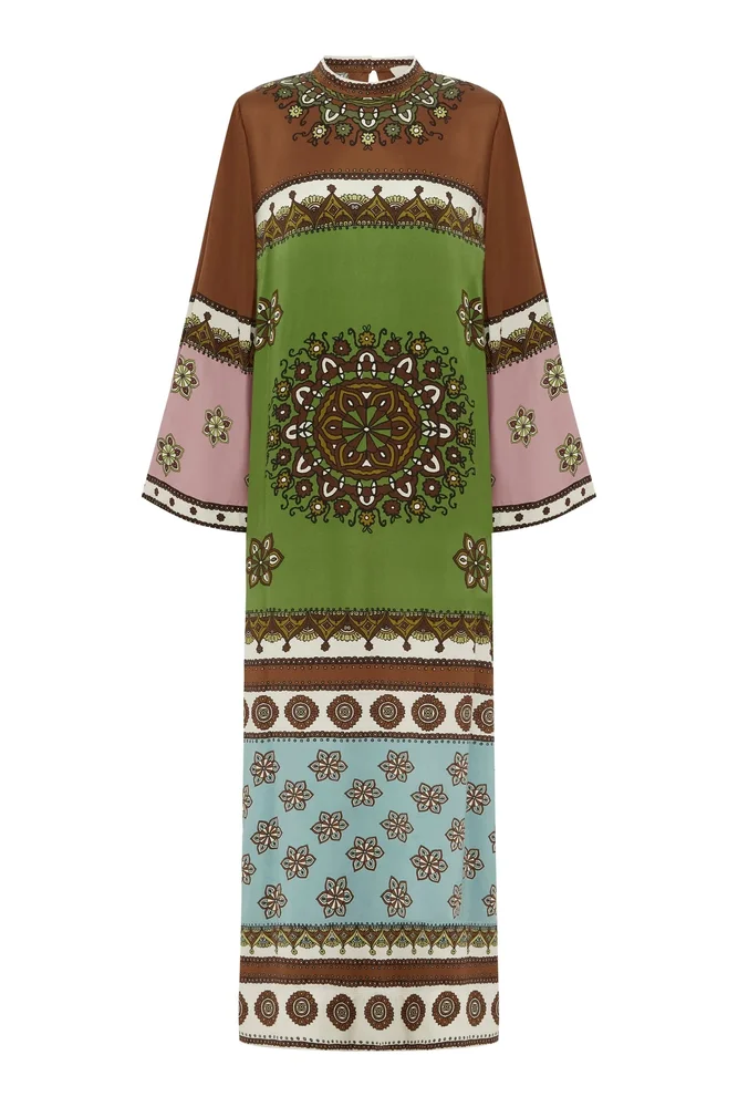 Contina Silk Midi Dress