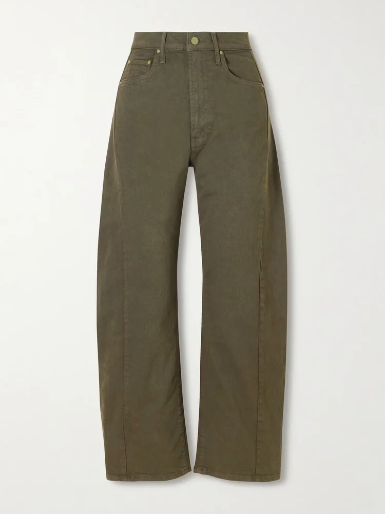 The Half Pipe Flood high-rise barrel-leg jeans