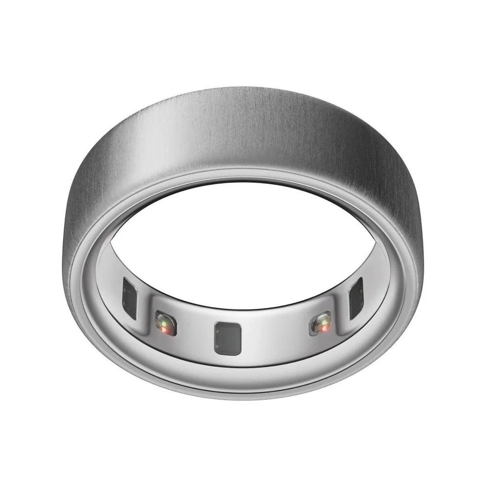 Ring 4 Brushed Silver, Size 8