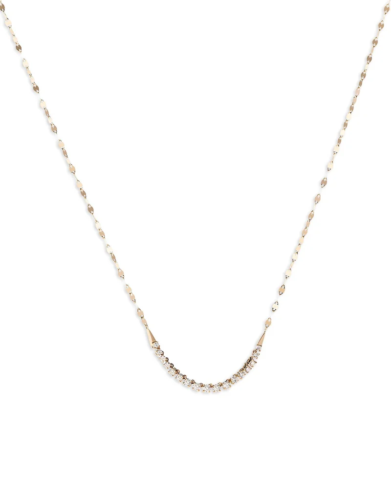 14K Gold Graduating Diamond Blake Tennis Necklace, 0.64 tcw