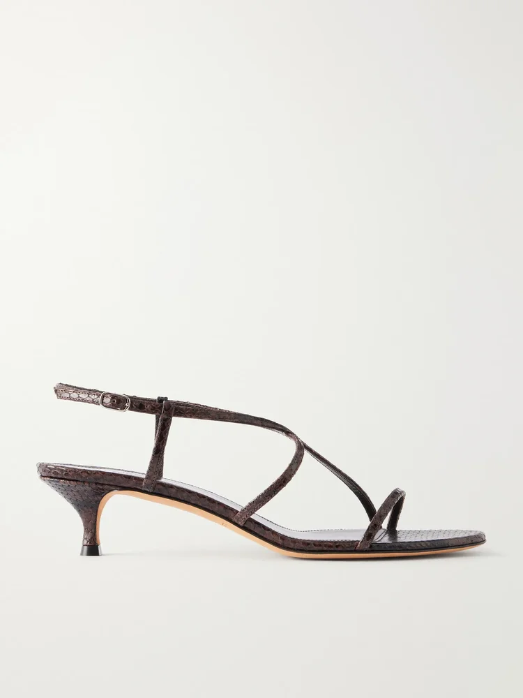 Rio 35 snake-effect leather sandals