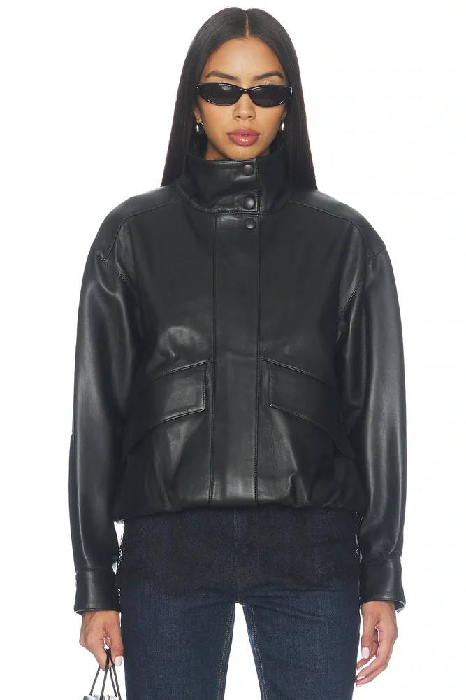 The Cohen Leather Bomber Jacket