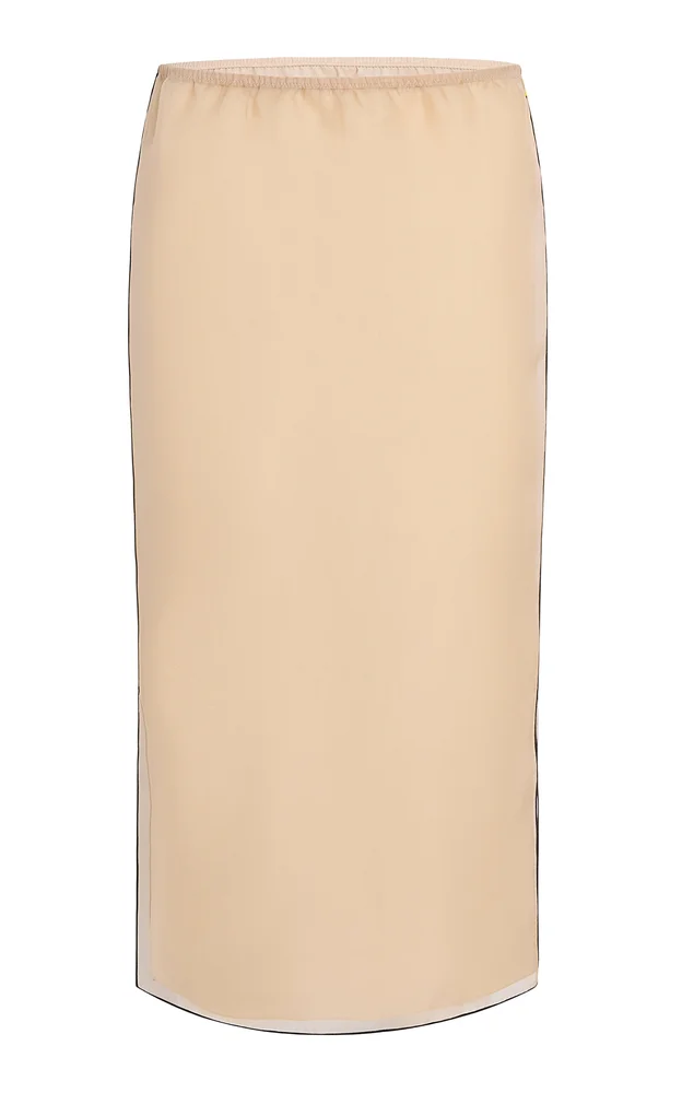 Sydni Silk Organza Midi Skirt