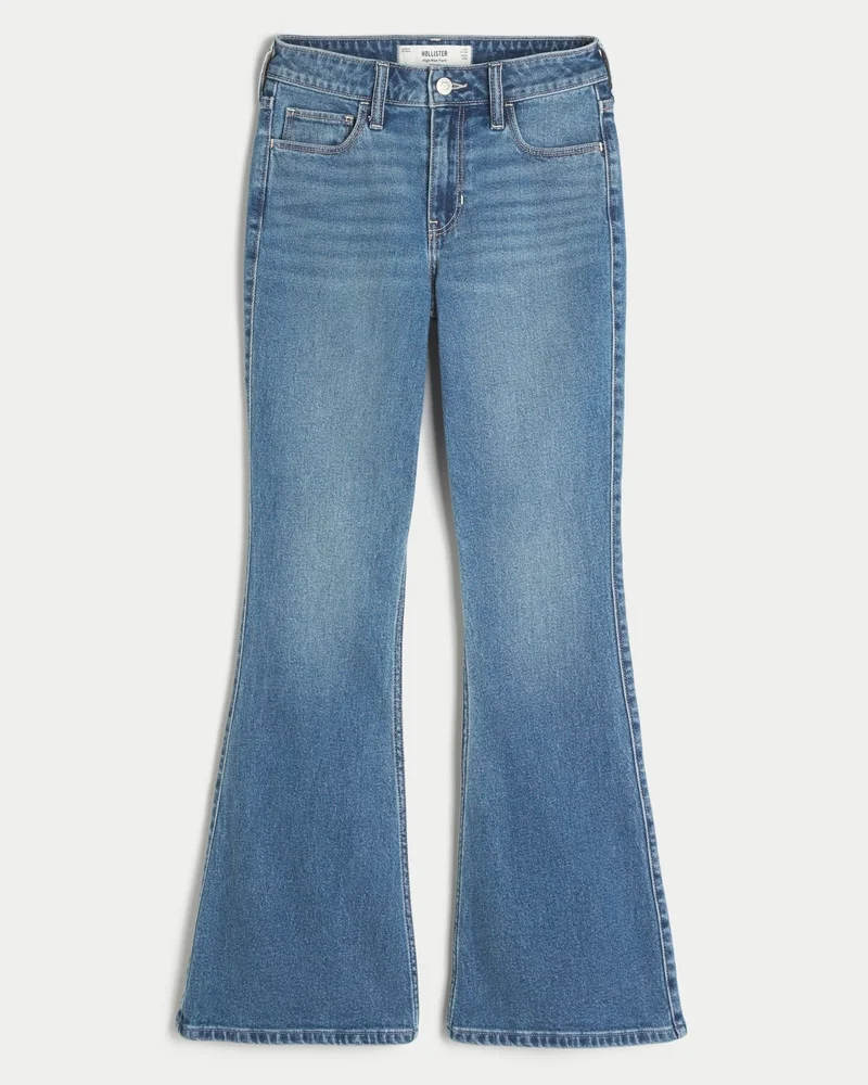 High-Rise Flare Jeans (medium wash)