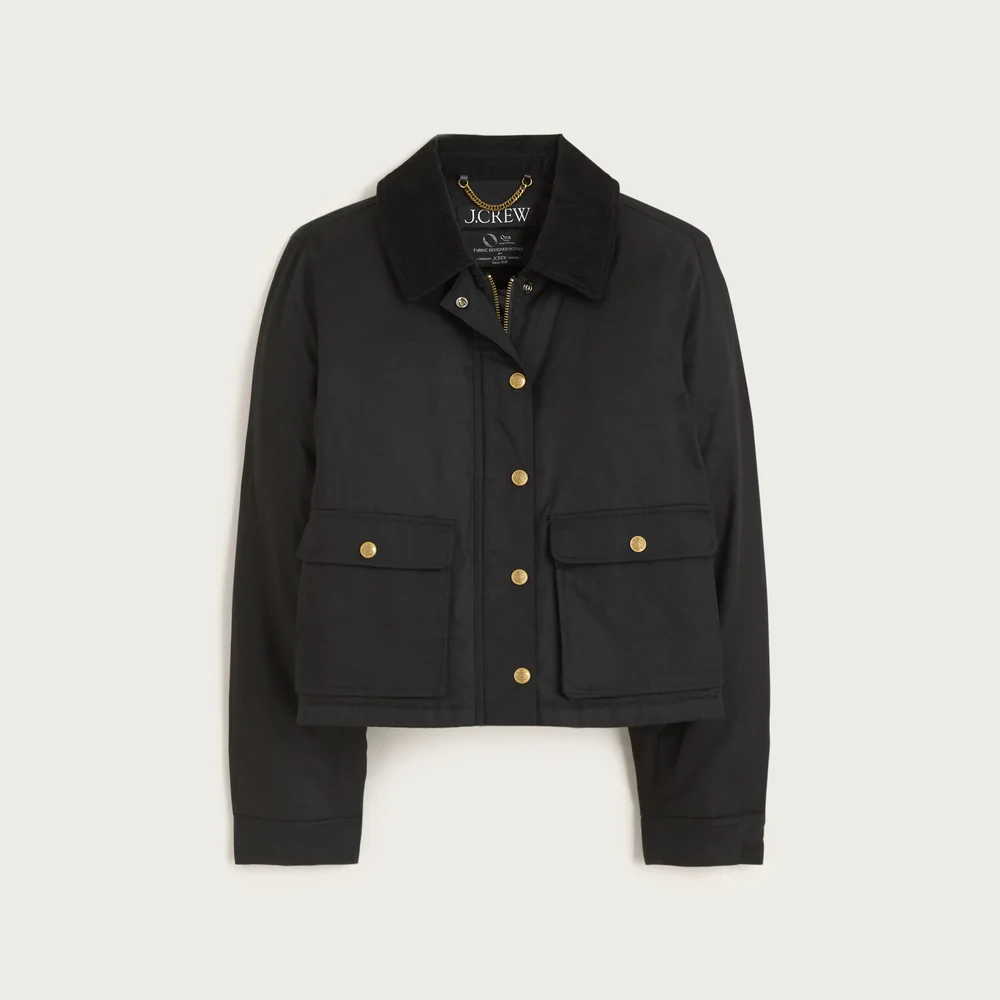 J.Crew Cropped Barn Jacket™ in ripstop cotton