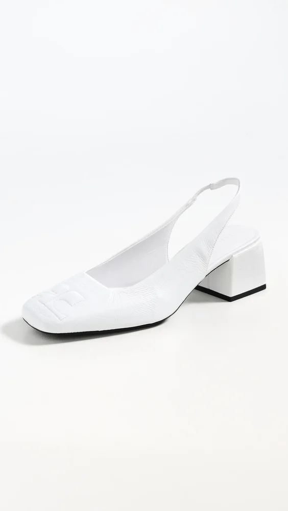 Heritage Vinyl Slingbacks