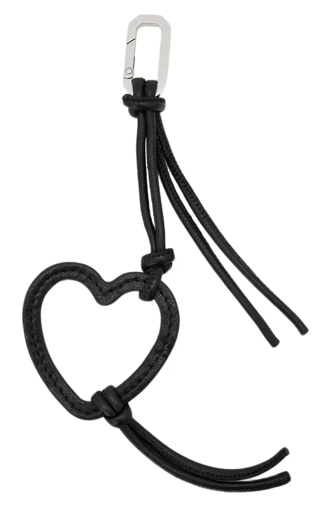 Heart Leather Bag Charm