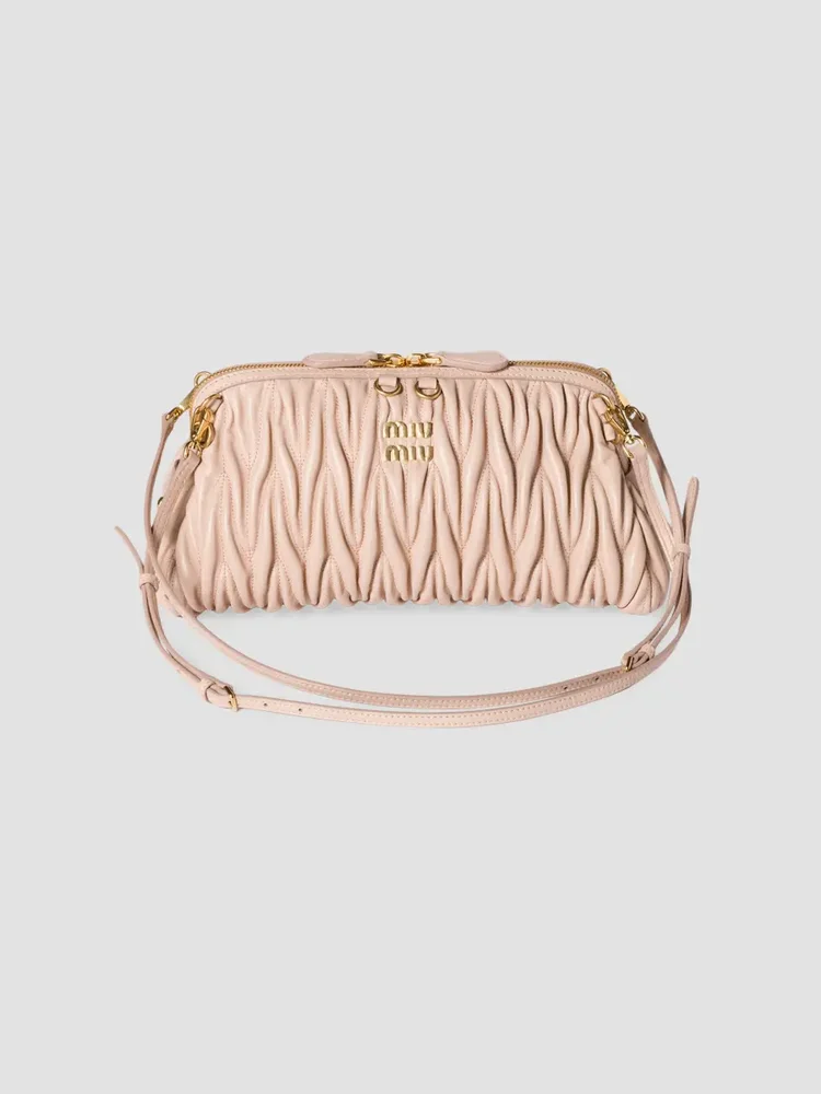 Matelassé Nappa Leather Shoulder Bag