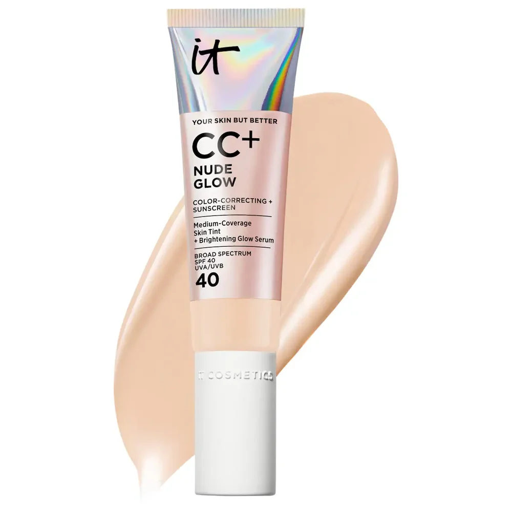 CC+ Nude Glow Lightweight Foundation + Glow Serum with SPF 40 and Niacinamide