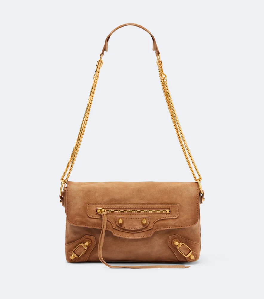 Le City suede shoulder bag