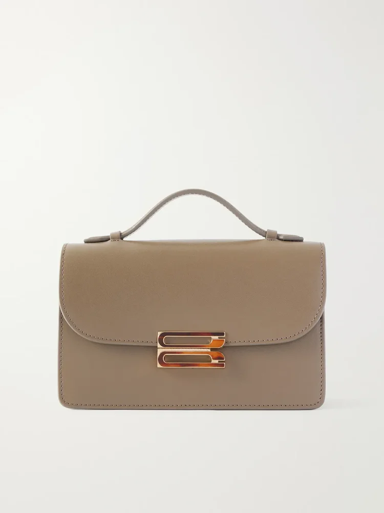 Dorian leather clutch