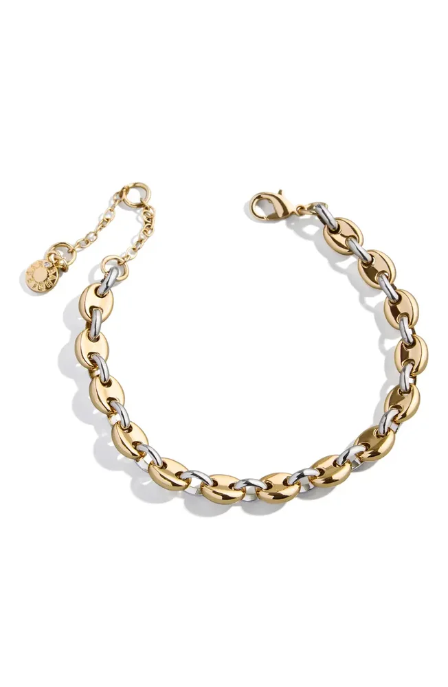 Thalia Two Tone Mariner Link Bracelet