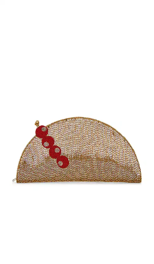 Beaded Lune Clutch