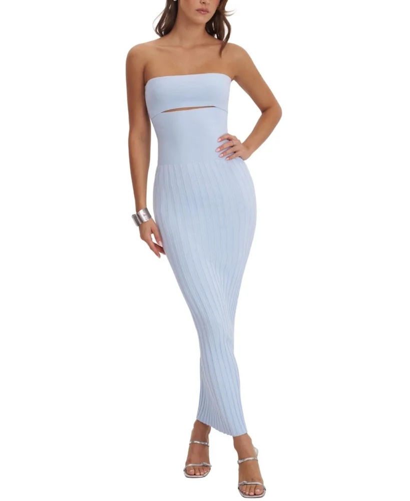 Yasmine Bamboo Knit Cutout Maxi Dress