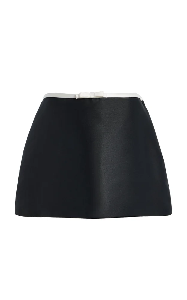 Viana Satin Mini Skirt