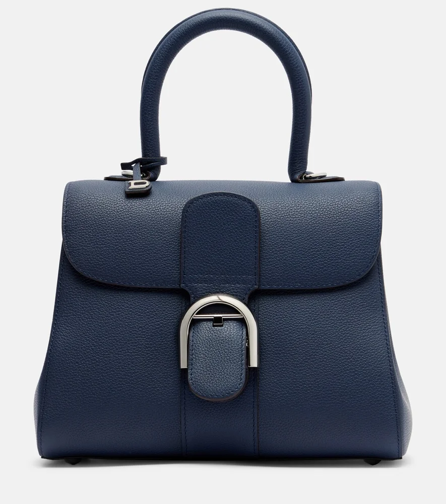 Brillant PM leather top-handle bag Blue