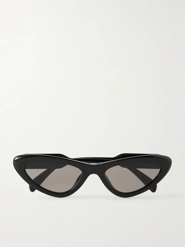 Miu Miu Cat-Eye Acetate Sunglasses in Black
