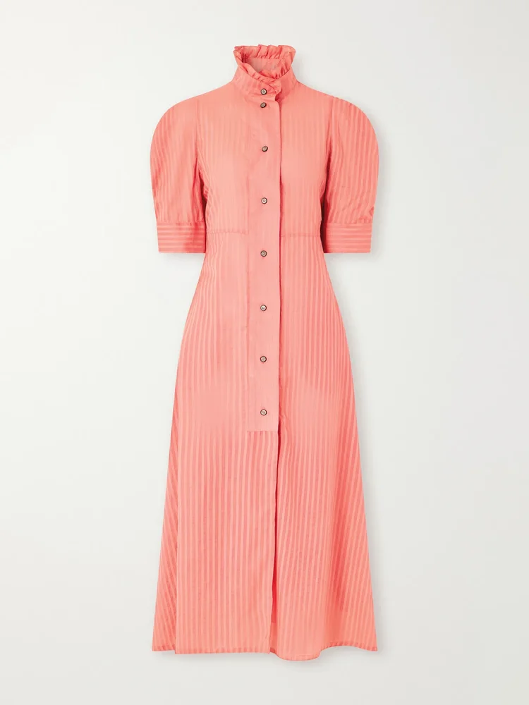 Venetia cotton-voile midi dress