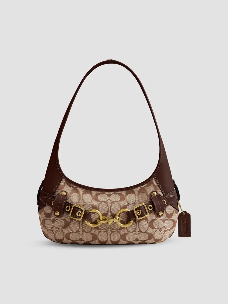 Ergo Belted Monogram Canvas Shoulder Bag 26