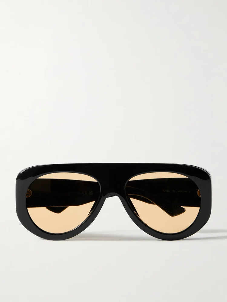 Osservatorio oversized aviator-style acetate sunglasses