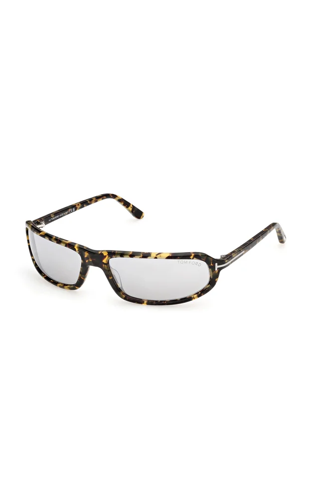 Addison Wrap-Frame Acetate Sunglasses