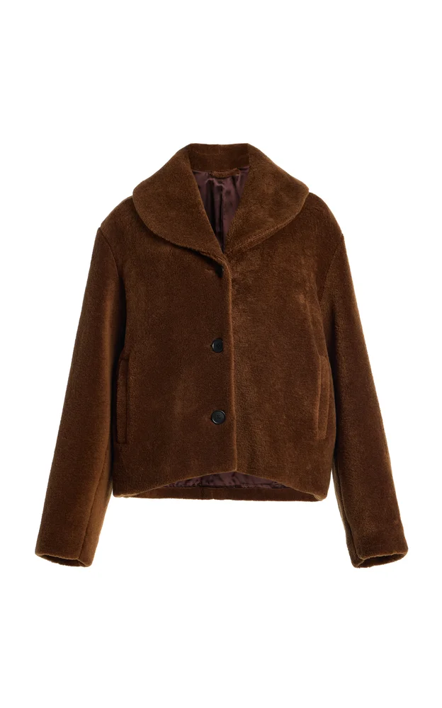 Marlie Shawl-Collar Wool Jacket