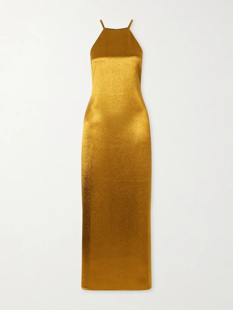 The martha satin maxi dress