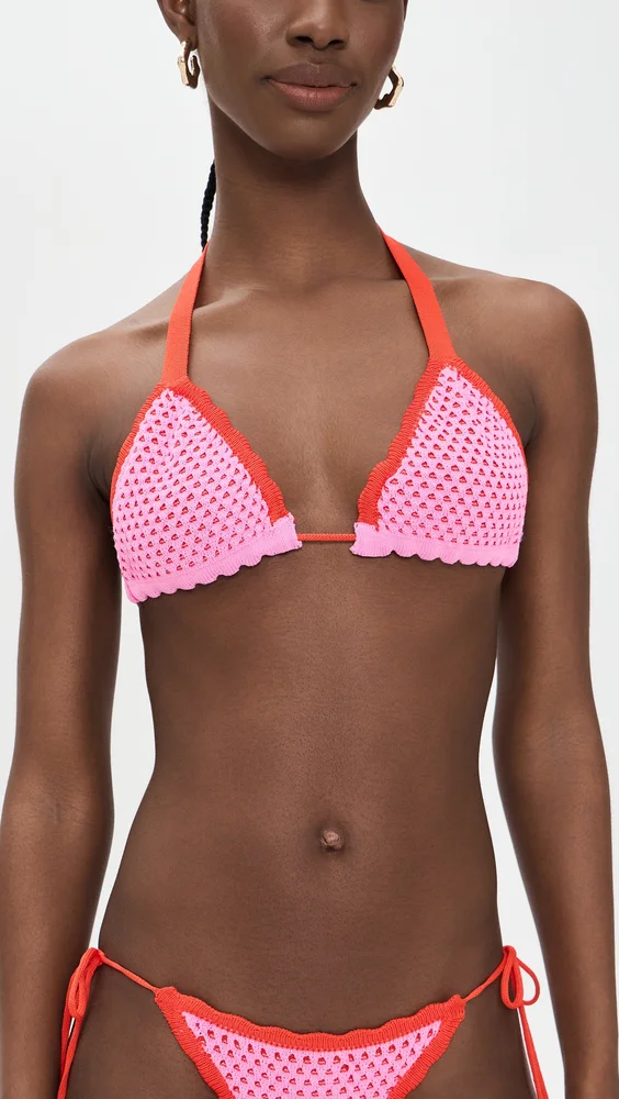 Wren Crochet Triangle Bikini Top