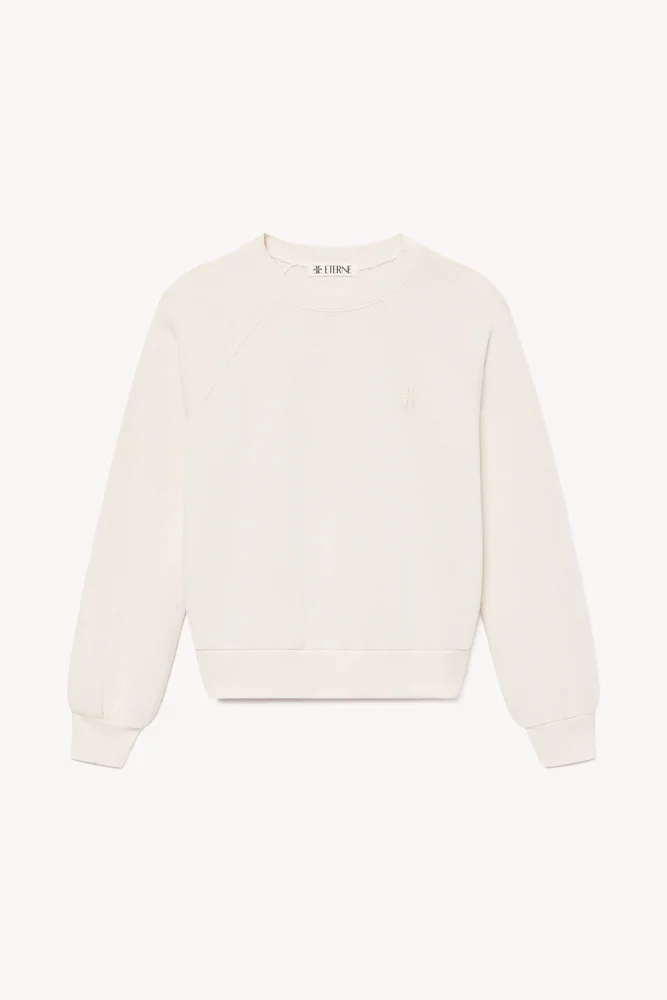 Shrunken Raglan Sweatshirt Bone